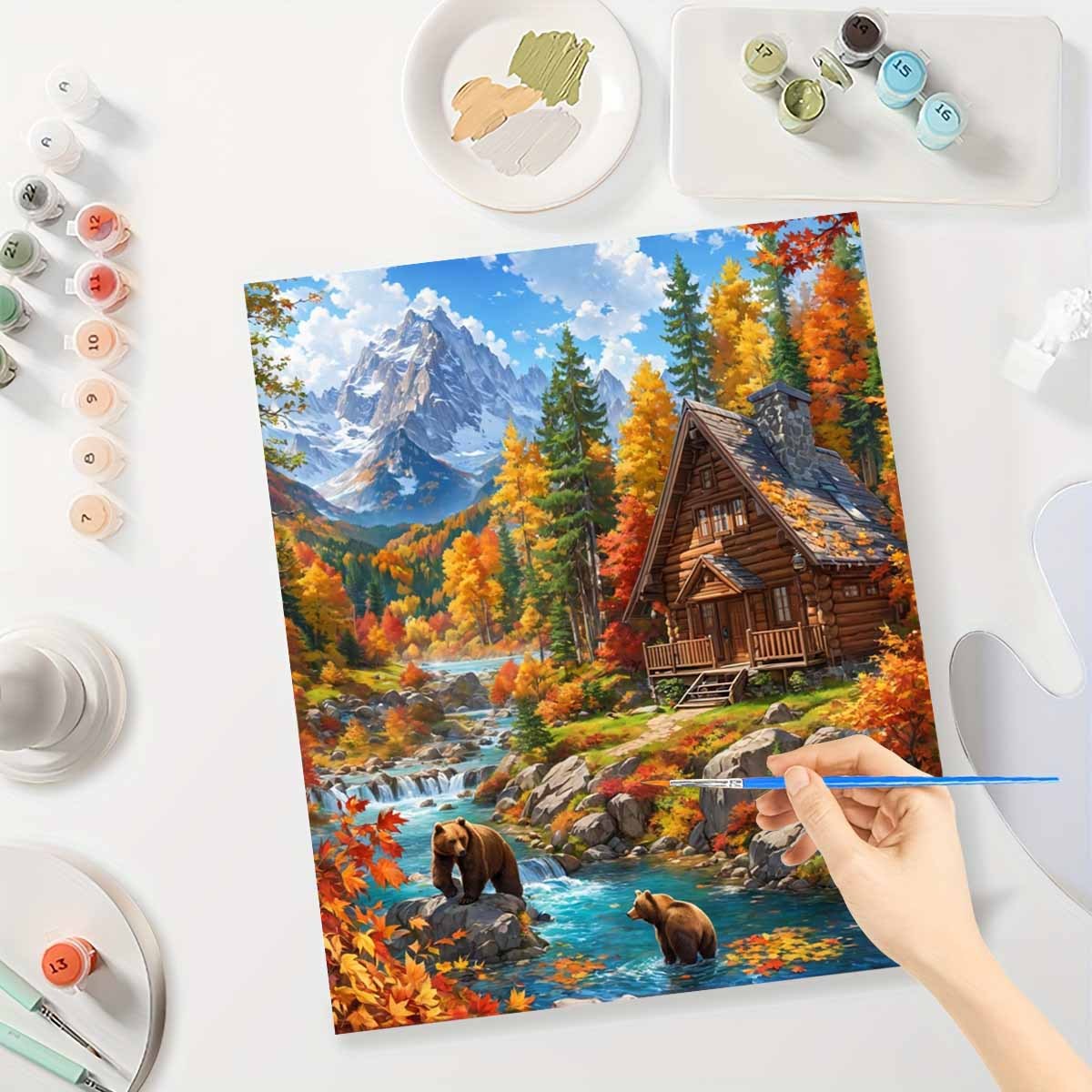 Art And Craft Autumn - Kit di Pittura a Numeri per