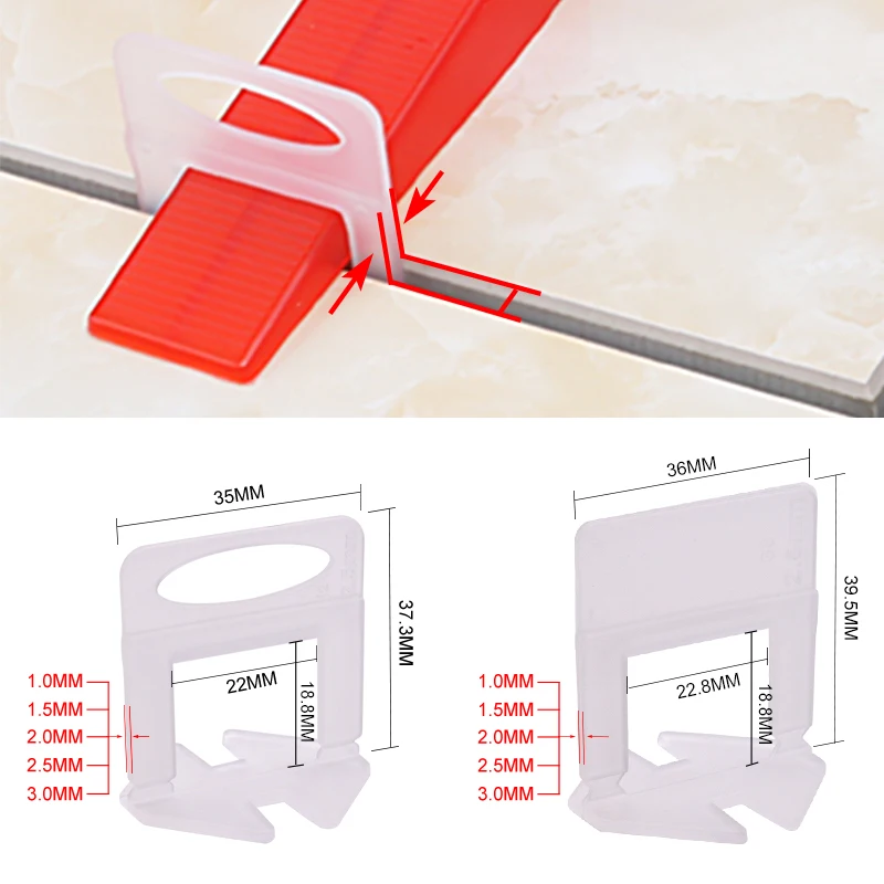 Mosaic Tile Supply - 100 pz. Clip Livellanti per Piastrelle