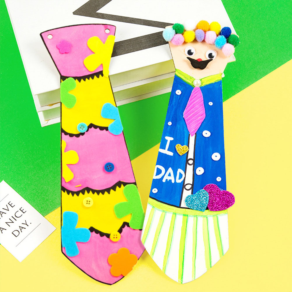 Art And Craft For Father'S Day - 5 Pezzi Cravatte in Legno per