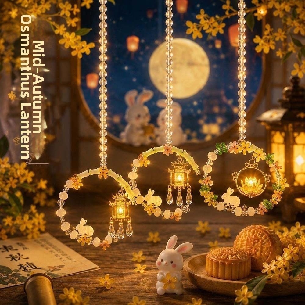 Art Craft Night - Catena di Perline di Cristallo, Ciondolo