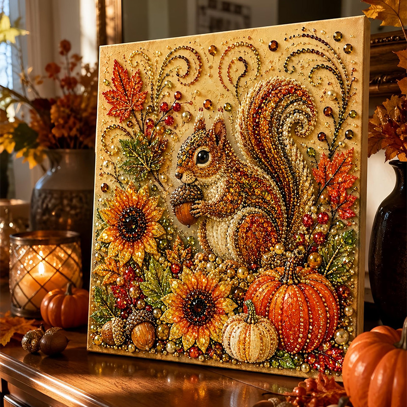 Art And Craft Autumn - Set Fai-da-Te Pittura Diamantata 3D Zucca
