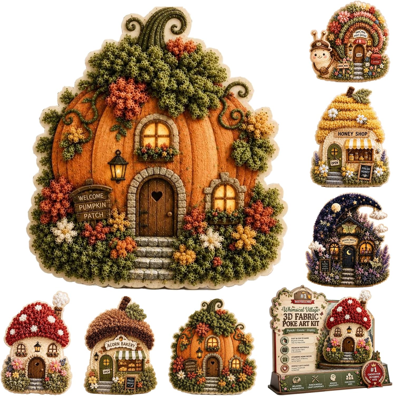 Art And Craft Autumn - Kit Fai-da-Te per Arte Tessile 3D,