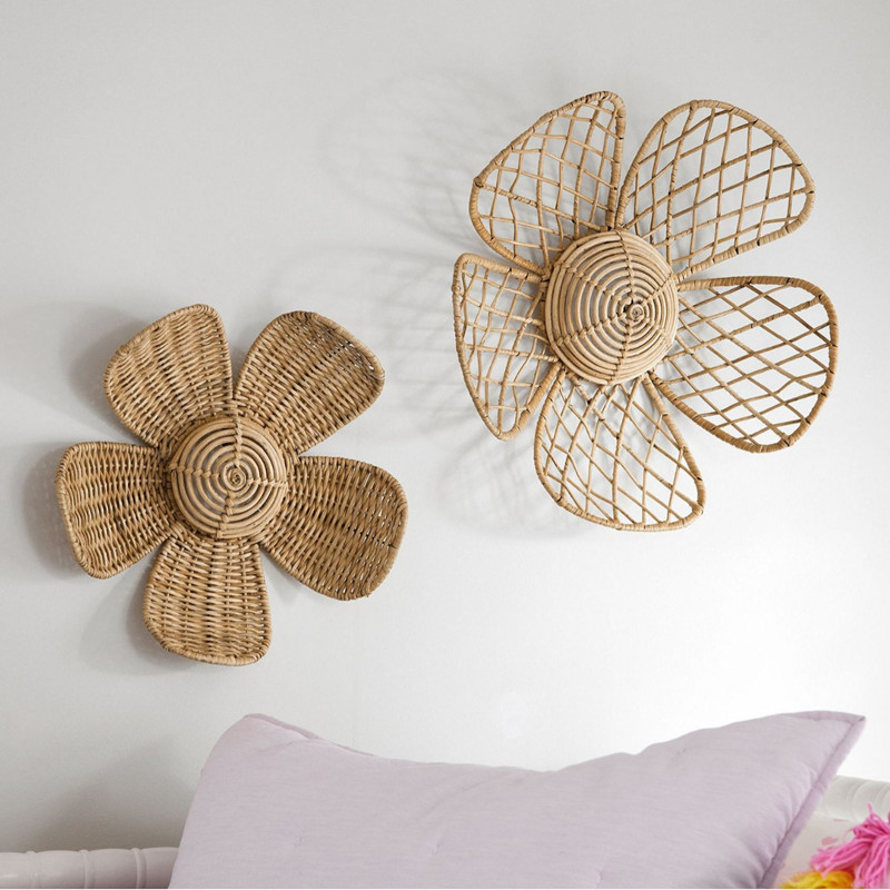 Art And Craft Photos - Decorazioni da Parete in Rattan Intrecciato