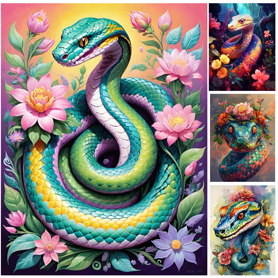 Art Craft Hobbies - Animale Diamante Arte Pittura Serpente Pieno
