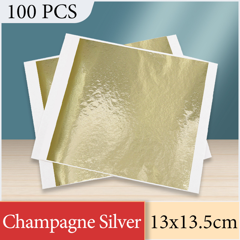 Art Craft Halloween - 13x13,5 cm Champagne Foglio d'argento Carta