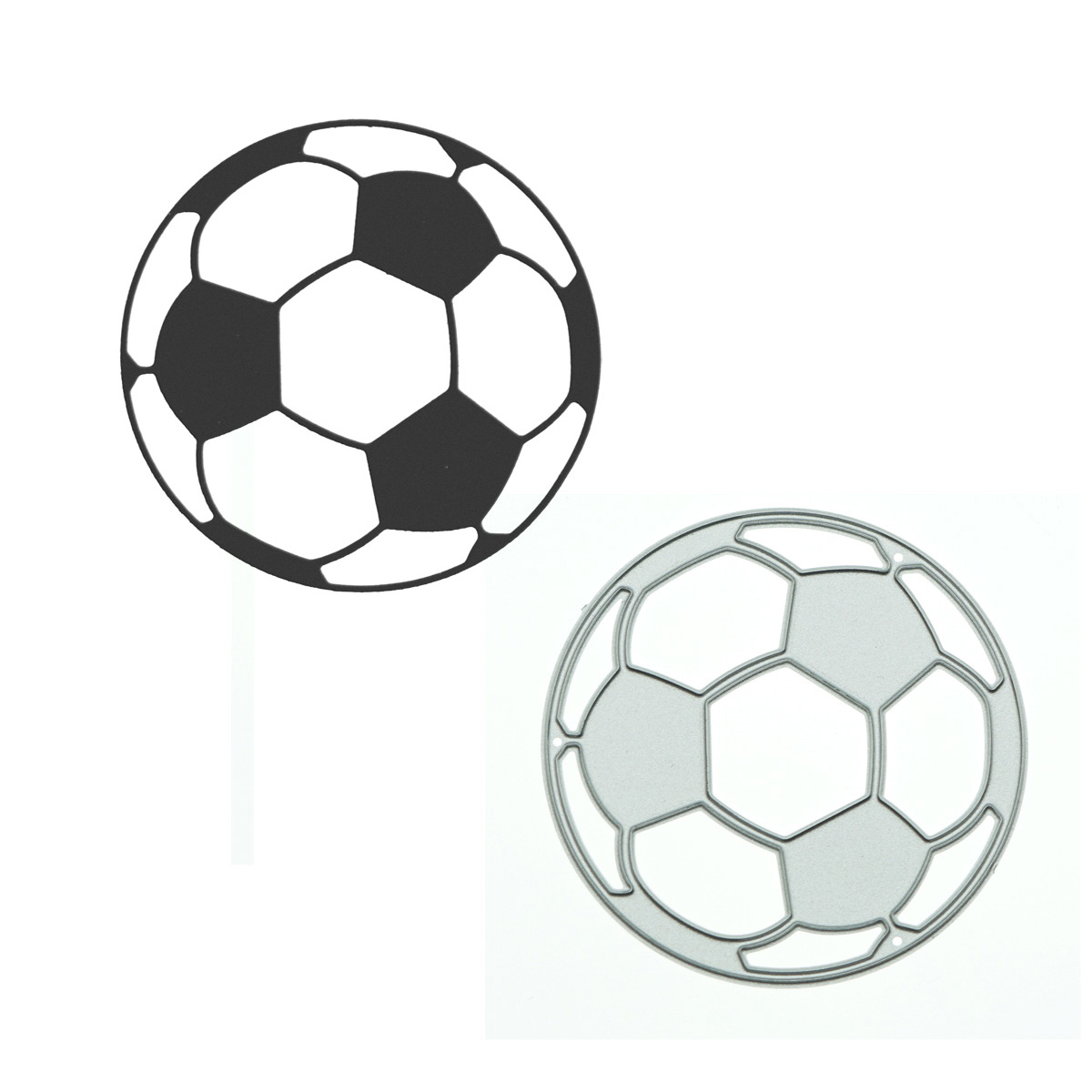 Art And Craft Photos - Modello di palla da calcio Fustelle