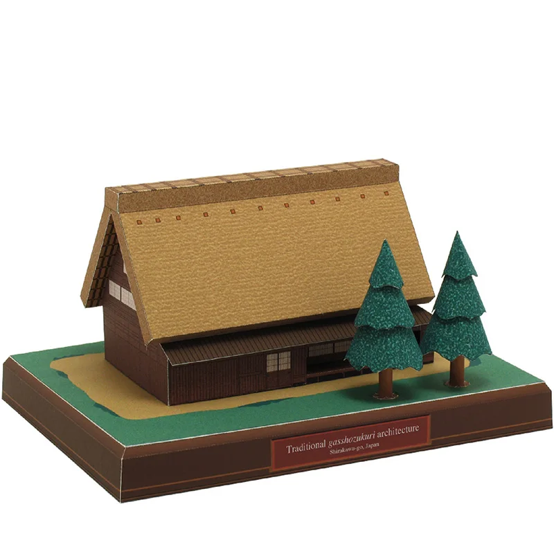 Art Craft Japan - Giappone Cottage Gasshozukuri Mini 3D Modello
