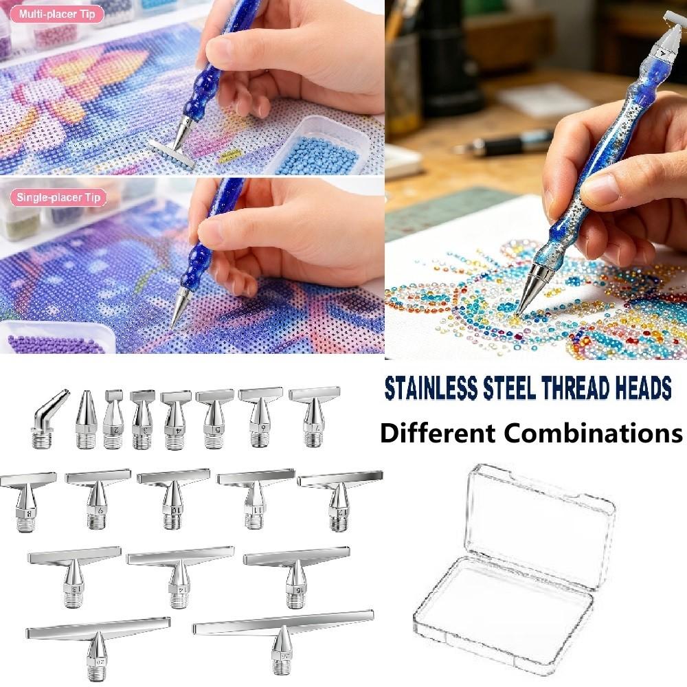Diamond Painting Kit - Set di punte filettate in acciaio