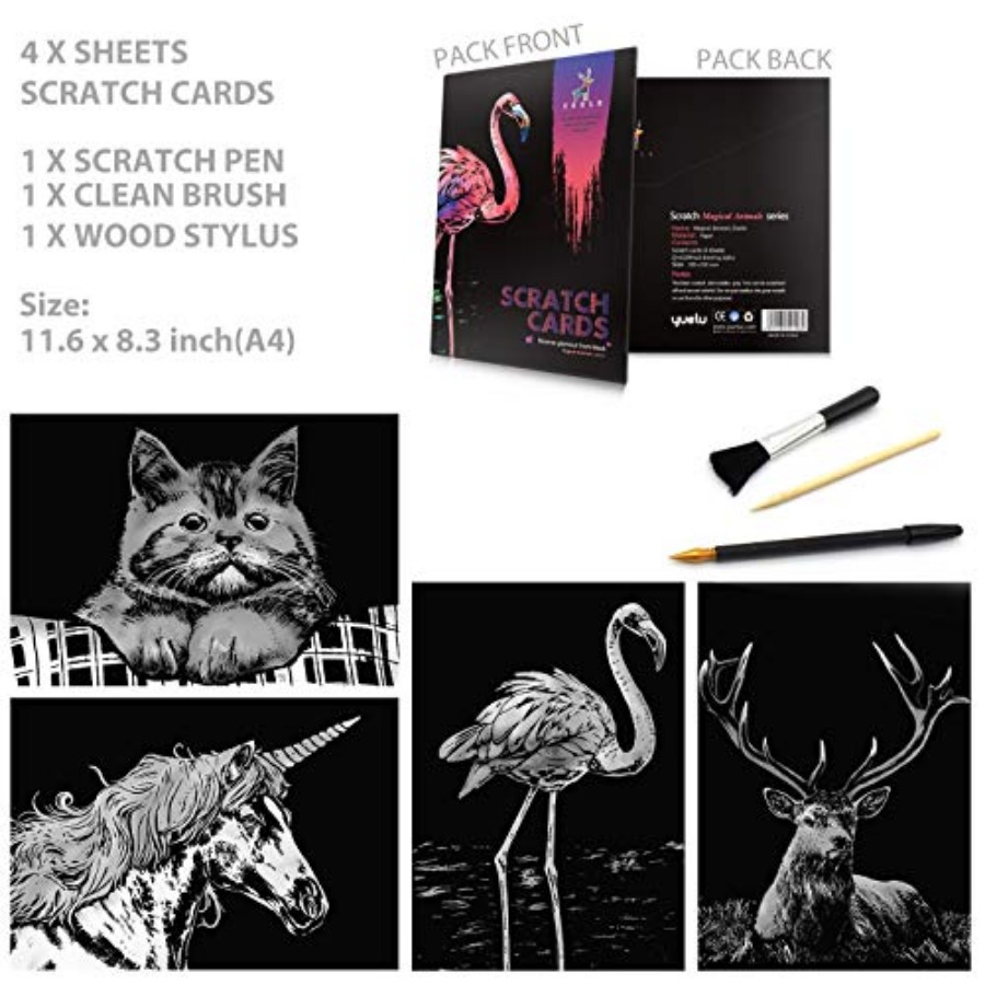 Carta da Graffio Arcobaleno A4 - Art Craft Night recensione e prezzo