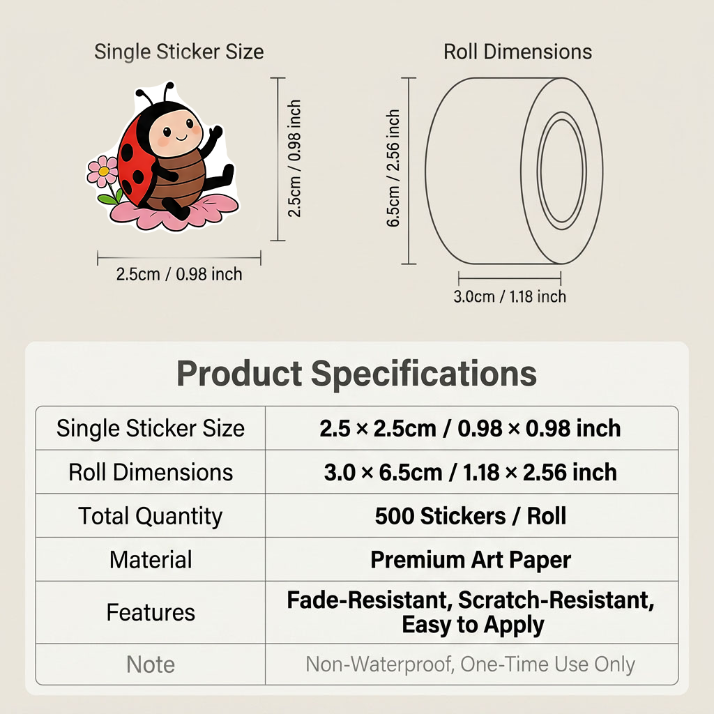 Set di 500 Adesivi a Tema Cocc - Art Craft Ladybug recensione e prezzo
