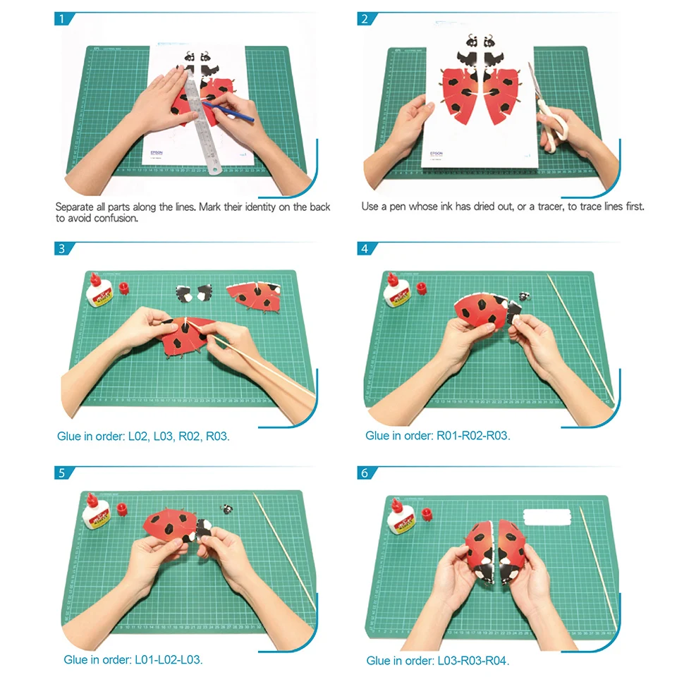 Coccinella Insetto Origami Art - Art Craft Ladybug recensione e prezzo