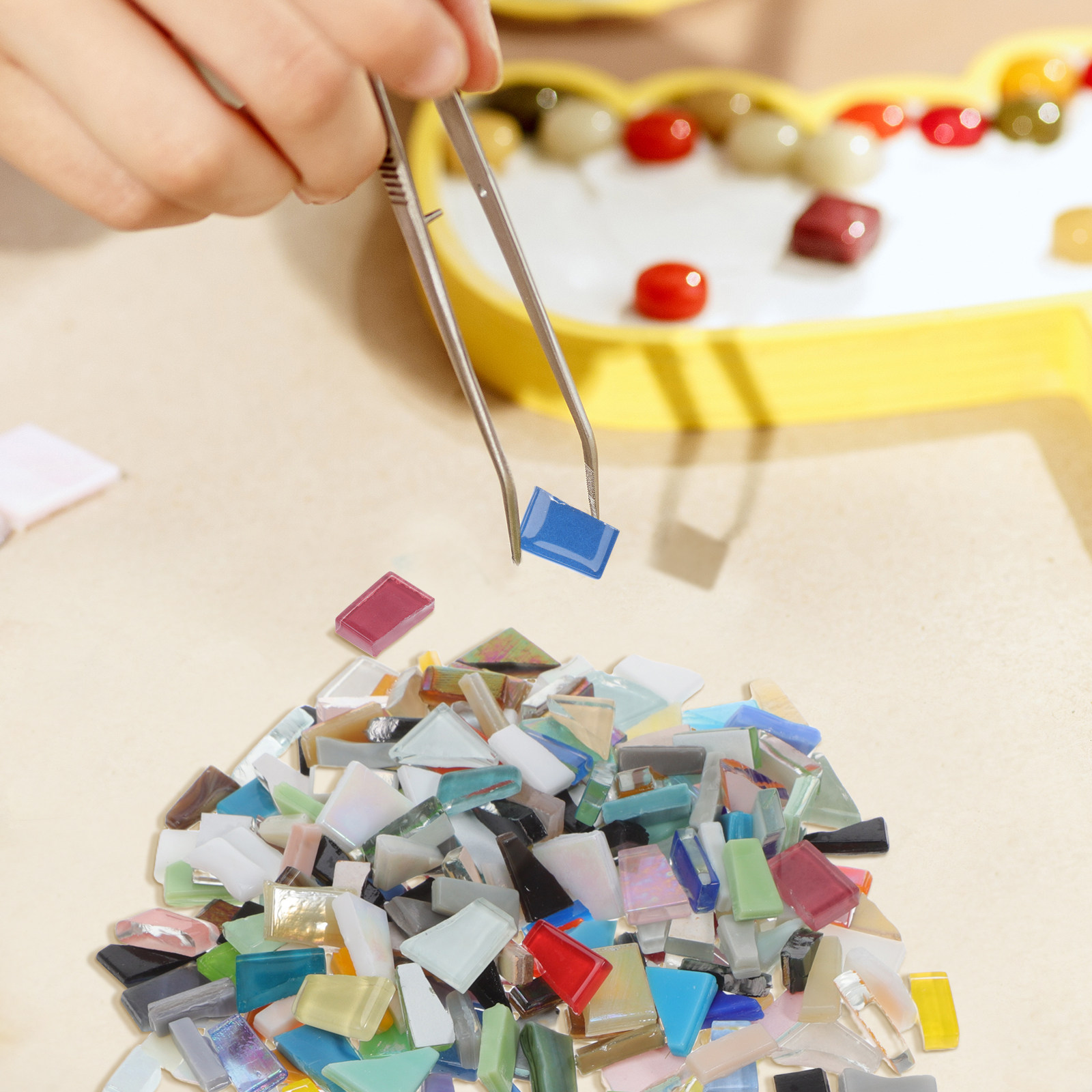 1 Sacchetto di Pezzi di Vetro  - Mosaic Tile Supply recensione e prezzo