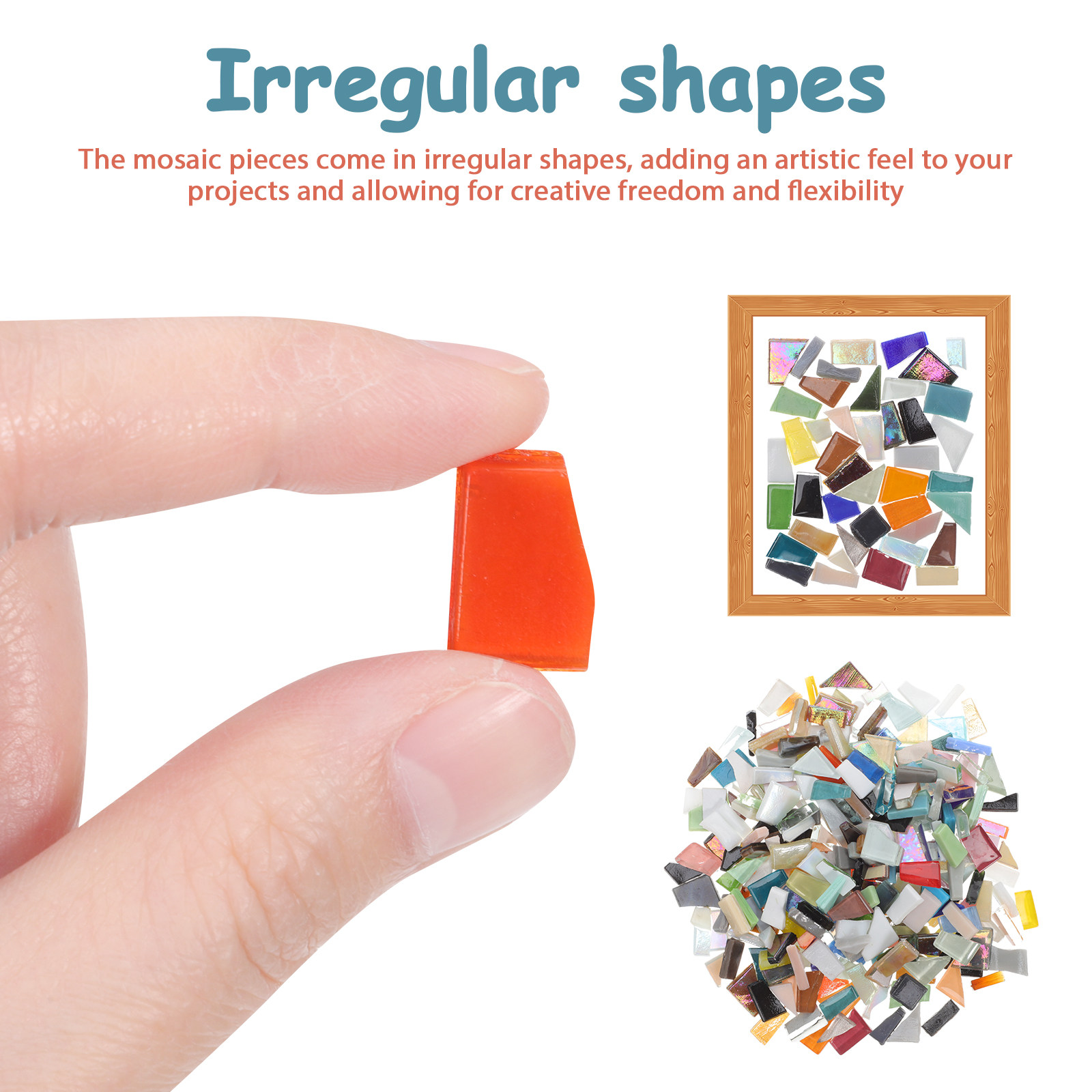 1 Sacchetto di Pezzi di Vetro  - Mosaic Tile Supply recensione e prezzo
